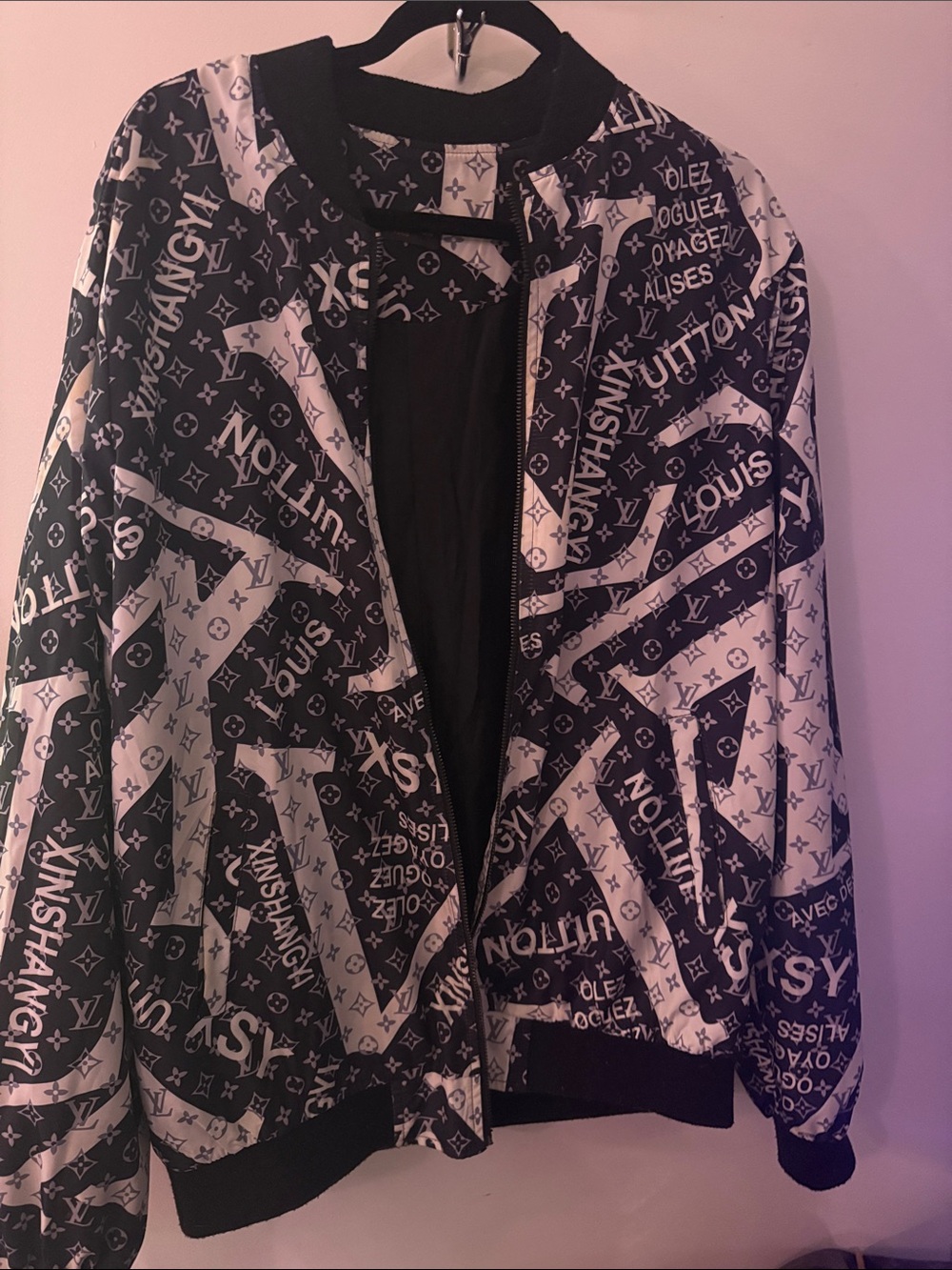 Black and White Monogram Jacket